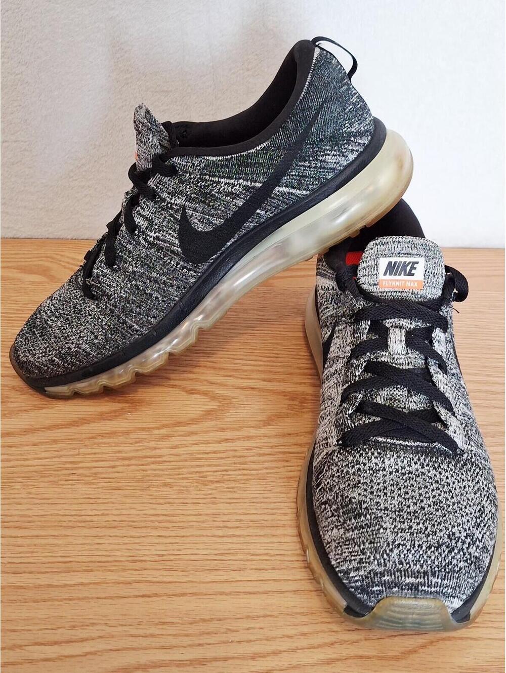 Nike Flyknit Air Max Oreo Black White 620469-105 Men’s Size 11.5 Worn Once EUC